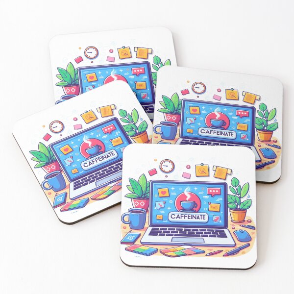 Item preview, The laptop caffeinate  designed and sold by ArtistsShop1.