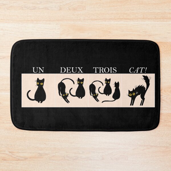 Item preview, Learning French with cats: Un, Deux, Trois, Cat! (dark background) designed and sold by Groenendijk.