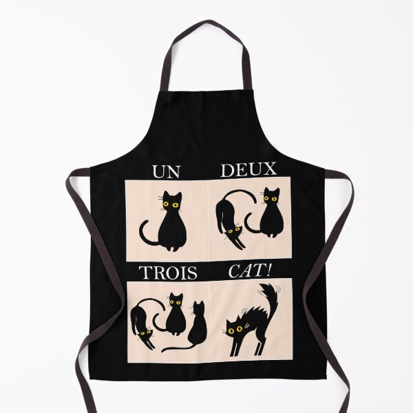 Item preview, Learning French with cats: Un, Deux, Trois, Cat! (dark background) designed and sold by Groenendijk.