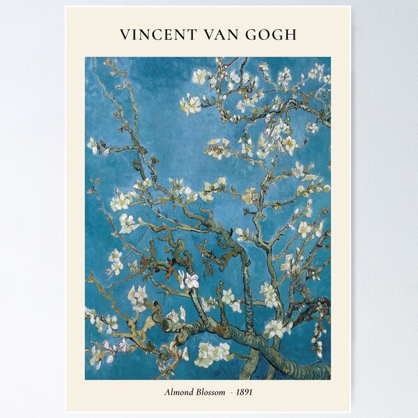 Vista previa del artículo con la obra «Póster de Van Gogh - Almendro en flor», diseñado y vendido por B612Prints.
