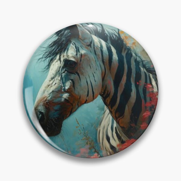 Item preview, Striped Stallion, Elegance in Equine Patterns, Nature Inspired Style Tee, Gift designed and sold by Terry-Salsa.
