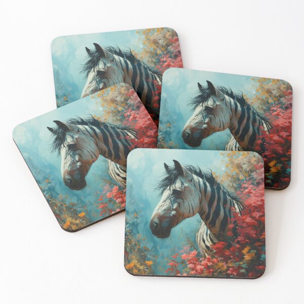 Item preview, Striped Stallion, Elegance in Equine Patterns, Nature Inspired Style Tee, Gift designed and sold by Terry-Salsa.
