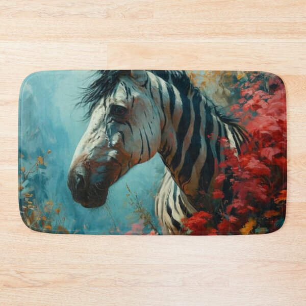Item preview, Striped Stallion, Elegance in Equine Patterns, Nature Inspired Style Tee, Gift designed and sold by Terry-Salsa.