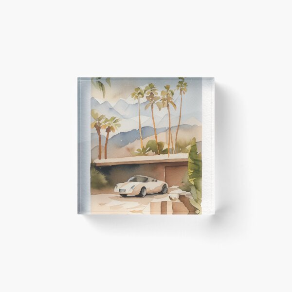Item preview, Palm Springs California Minimalist Watercolor designed and sold by anthonylonder.