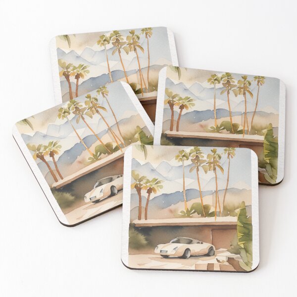 Item preview, Palm Springs California Minimalist Watercolor designed and sold by anthonylonder.