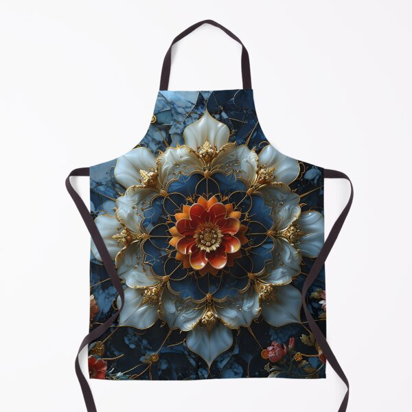 Item preview, Baroque Blossoms on Blue designed and sold by APARTAI EU.