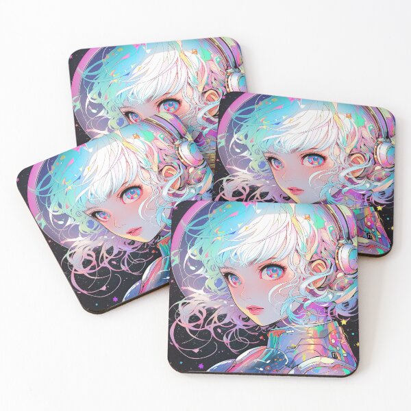 Item preview, Space Themed Cosmic Anime Girl designed and sold by bubblegoth.