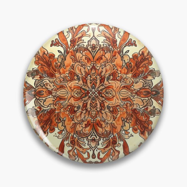 Item preview, Boho Batik Pattern - Retro Orange Design designed and sold by HausKatz.