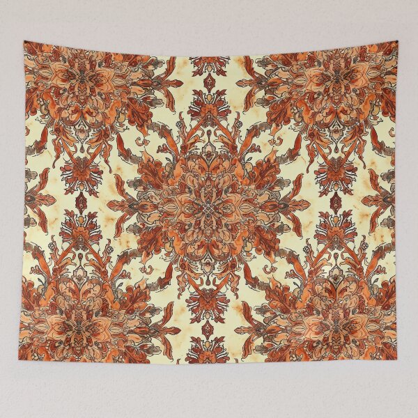 Item preview, Boho Batik Pattern - Retro Orange Design designed and sold by HausKatz.