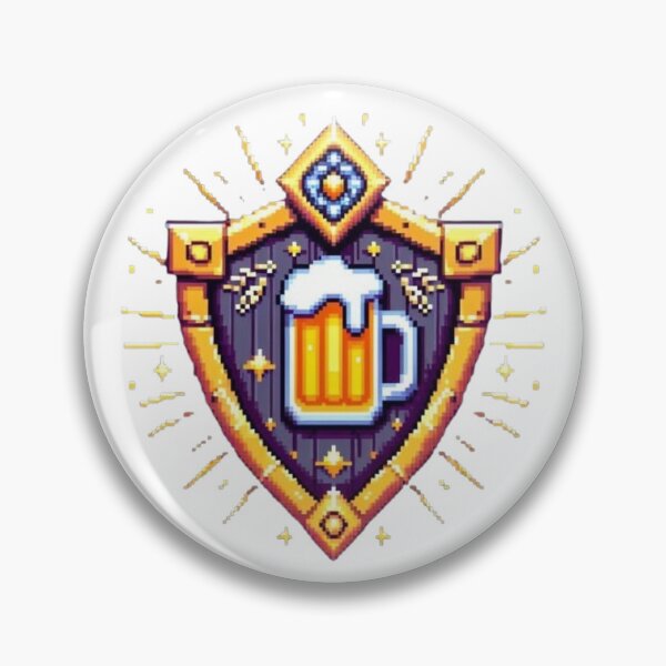 Item preview, Shield of Beer Pixel Art designed and sold by DakaPixelArt.