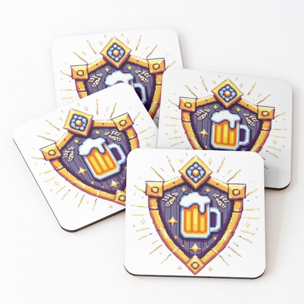 Item preview, Shield of Beer Pixel Art designed and sold by DakaPixelArt.
