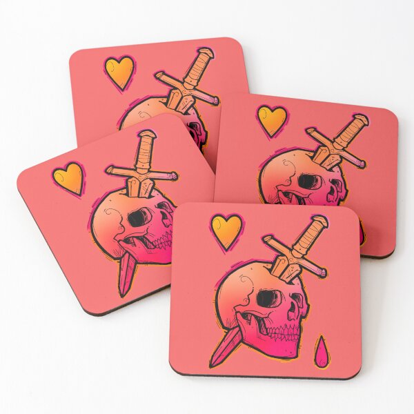 Item preview, Pink skull and dagger designed and sold by weilertsen.