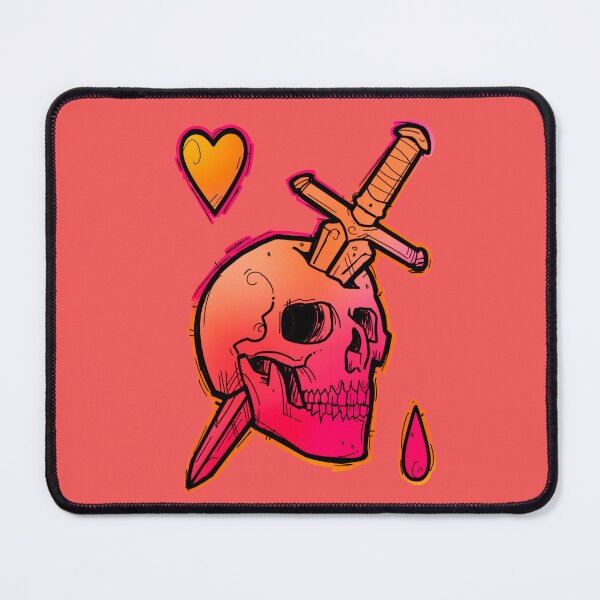 Item preview, Pink skull and dagger designed and sold by weilertsen.
