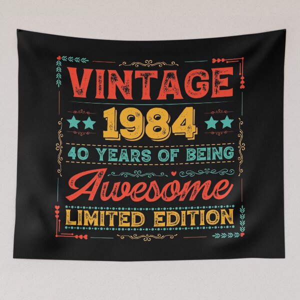Item preview, Vintage 1984 Made in 1984 40th Birthday 40 Years Old designed and sold by Blok45.