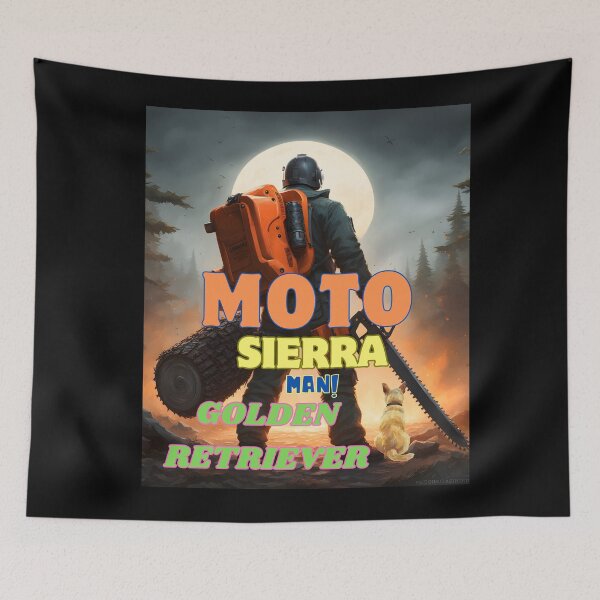 Item preview, MOTO SIERRA MAN GOLDEN RETRIEVER designed and sold by carlos crane.