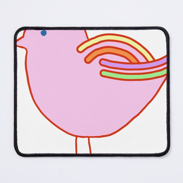Item preview, pink bird designed and sold by designfieldNYC.