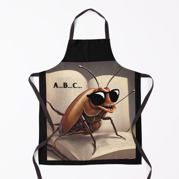 Item preview, cockroach with glasses reading a book designed and sold by LYDIA0304.