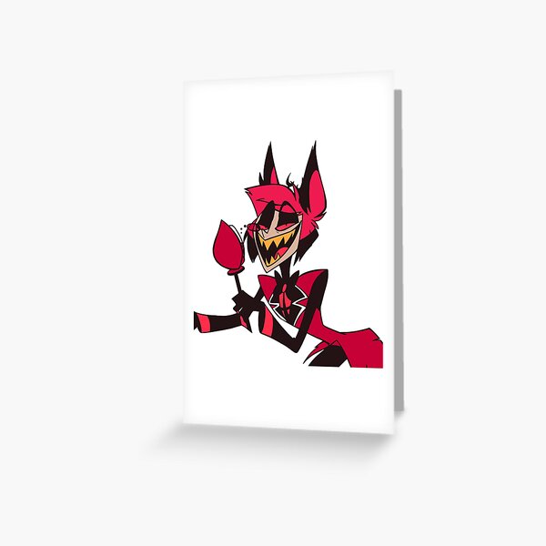 Hazbin Hotel - Alastor with red rose