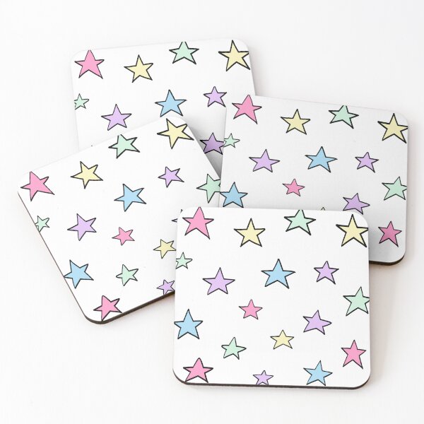 Item preview, pastel rainbow stars pack designed and sold by hellenjellen.