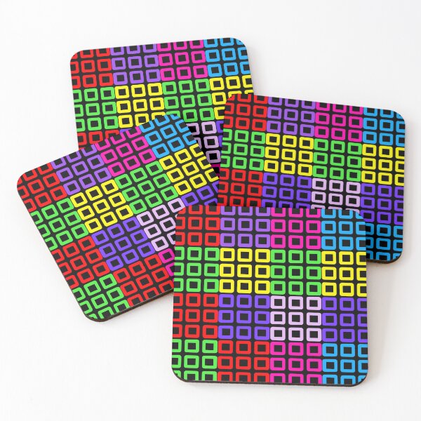 Item preview, Neon Colors abstract retro 80s bitmap pattern, inspired by pop culture designed and sold by patterncrow.