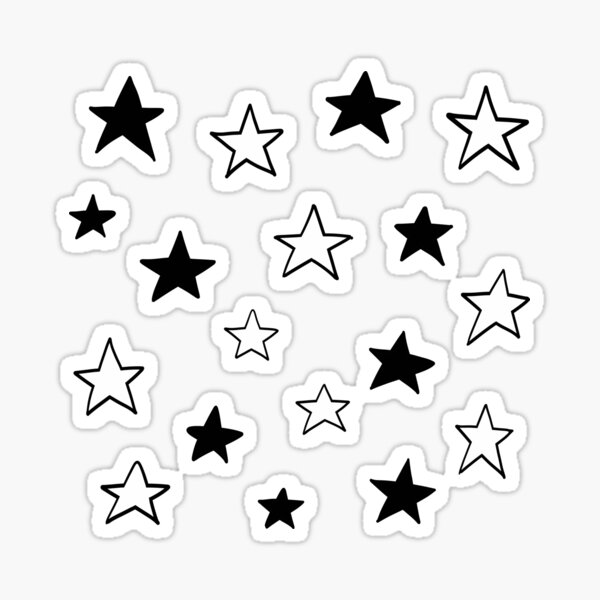 Item preview, black and white stars pack designed and sold by hellenjellen.