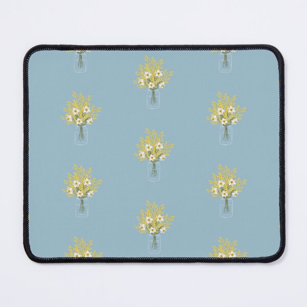Item preview, Mimosa and daffodils in glass jar designed and sold by IrynaAlex.
