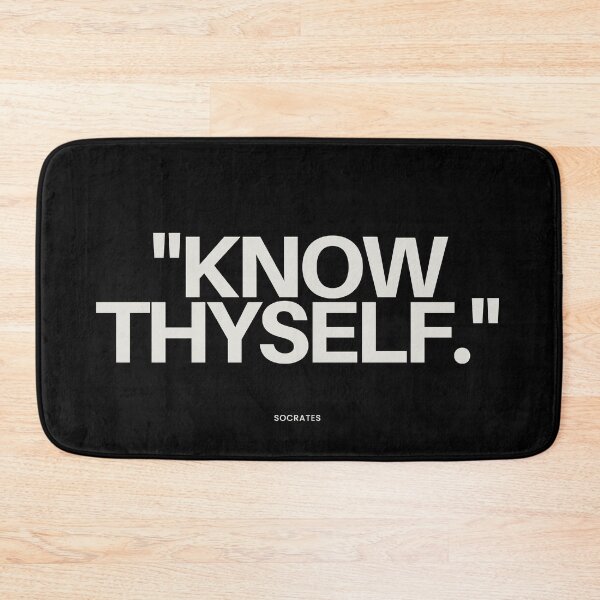 Item preview, "Know thyself." - Socrates Inspirational Quote designed and sold by Bananobanini.