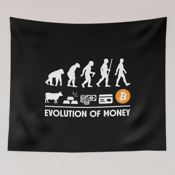 Item preview, Bitcoin evolution of money designed and sold by TheBitcoinStore.