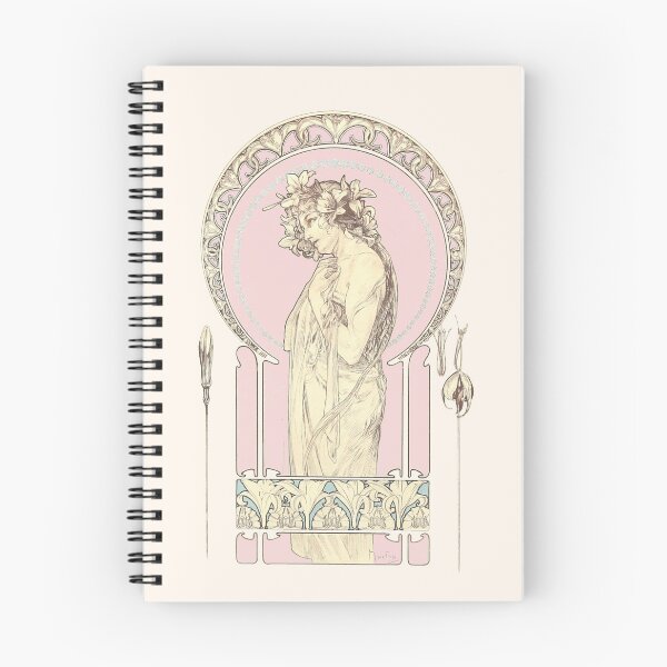 Item preview, Illustration from Decorative documents (pink version), by Alphonse Mucha. HIGH DEFINITION designed and sold by MINDTHECHERRY.