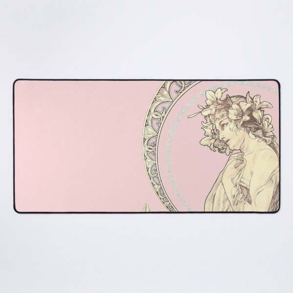 Item preview, Illustration from Decorative documents (pink version), by Alphonse Mucha. HIGH DEFINITION designed and sold by MINDTHECHERRY.