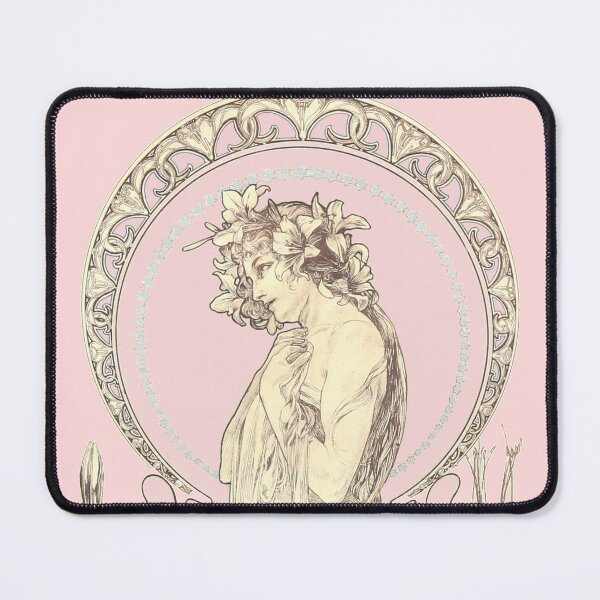 Item preview, Illustration from Decorative documents (pink version), by Alphonse Mucha. HIGH DEFINITION designed and sold by MINDTHECHERRY.