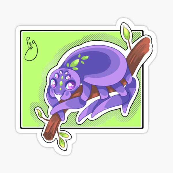 Item preview, Purple Spider on a branch designed and sold by LadyPug777.