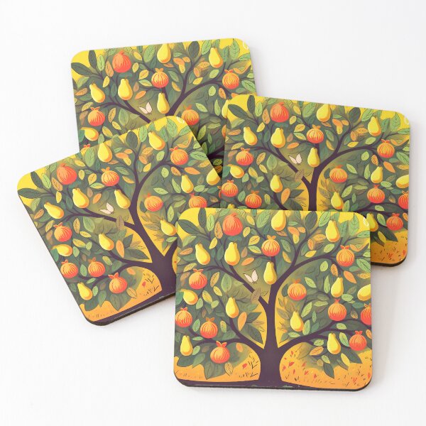 Item preview, Fruit tree in a quirky bohemian style designed and sold by randrdesign.