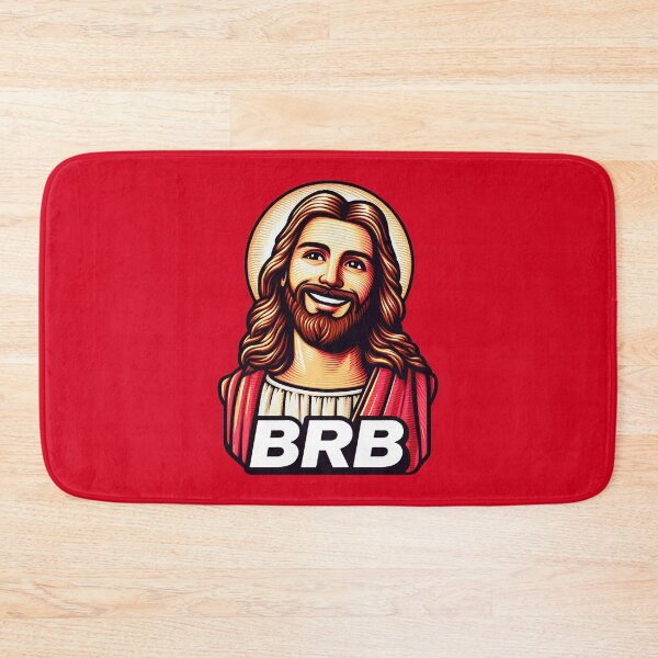 Item preview, BRB meme Jesus Christ is coming soon designed and sold by plushism.