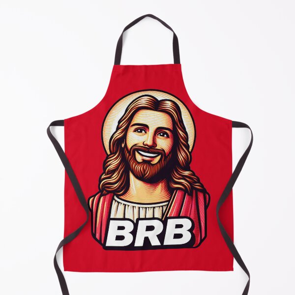 Item preview, BRB meme Jesus Christ is coming soon designed and sold by plushism.