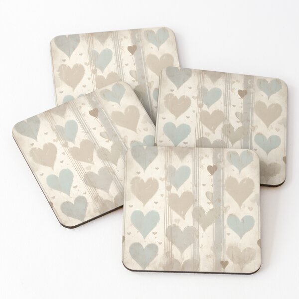 Item preview, Subtle grunge hearts pattern designed and sold by Naturitude.