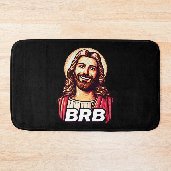 Item preview, BRB meme Jesus Christ is coming soon designed and sold by plushism.