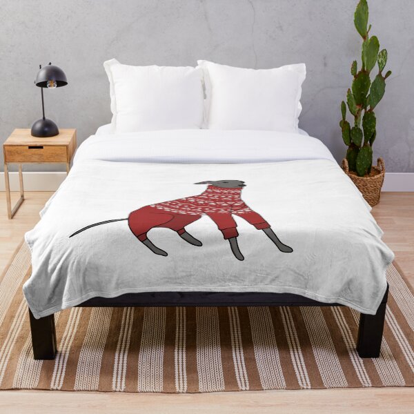 Item preview, Italian greyhound in cozy sweater designed and sold by Cinnamonbon.