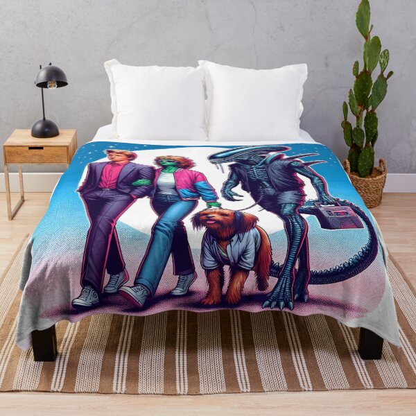 Item preview, Weekend Vibes 3001| Retro Futuristic Space Dog Walk designed and sold by Class-Of-3001.