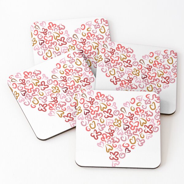 Item preview, Swirly shapes heart designed and sold by designfieldNYC.