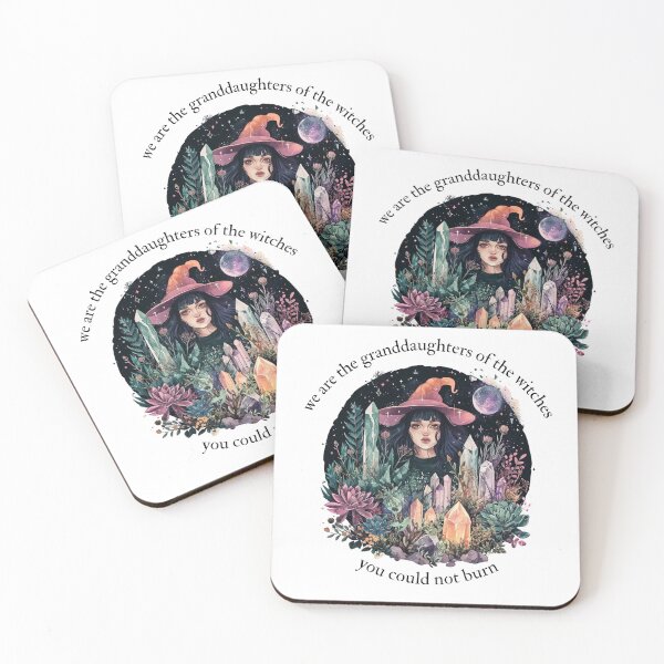 Item preview, We are the granddaughters of the witches you couldn't burn. I witch, moon, crystals, flora, fauna, fantasy, spirituality, esotericism designed and sold by VisionaryVortx.