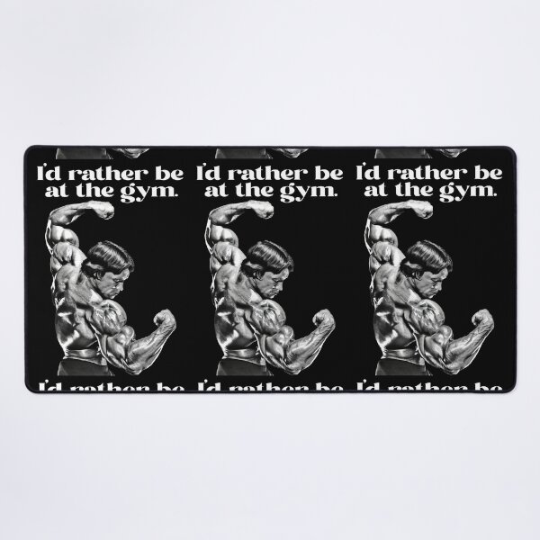 Item preview, I'd rather be at the gym. Arnold Schwarzenegger Fan art. designed and sold by HuzaifaNaveedh.