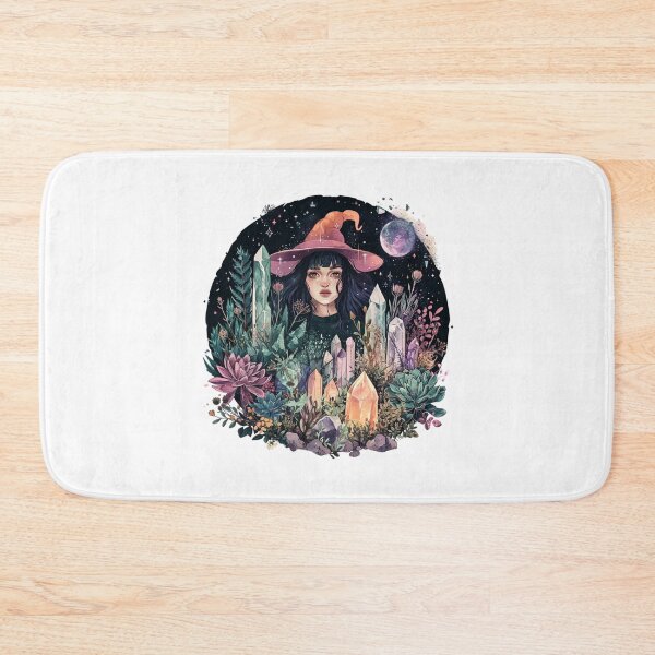 Item preview, Illustration I Witch, moon, crystals, flora, fauna, fantasy, spirituality, esotericism designed and sold by VisionaryVortx.