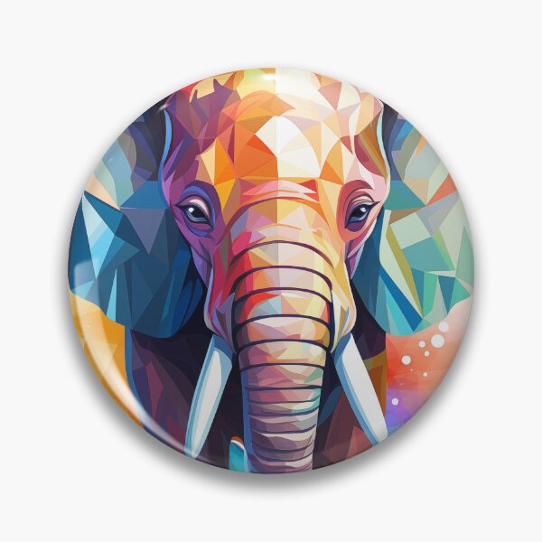 Item preview, Happy crystalline smiling elephant designed and sold by GoodThings66.