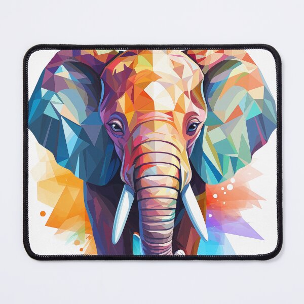 Item preview, Happy crystalline smiling elephant designed and sold by GoodThings66.