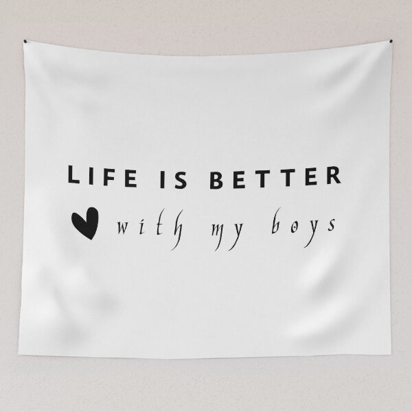 Item preview, Life Is Better with My Boys designed and sold by hichametta.