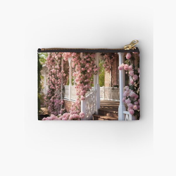 Item preview, Rose Bush Growing on Front Poarch designed and sold by Hartbecke.