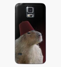 Capybara in einem Fez Hülle & Klebefolie für Samsung Galaxy