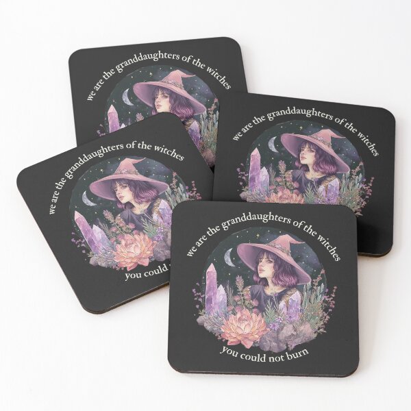 Item preview, We are the granddaughters of the witches you couldn't burn. I witch, moon, crystals, flora, fauna, fantasy, spirituality, esotericism designed and sold by VisionaryVortx.