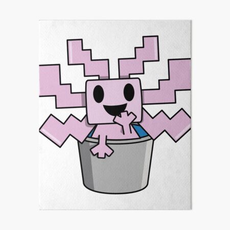 Minecraft Axolotl Head Perler Bead Pattern, Bead Sprites